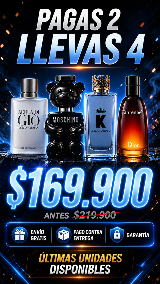 Acqua Di Gio, Moschino Toy Boy, Farenheit, D&G King