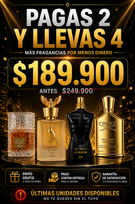 Khamrah caja, Le parfum caja, Creed Imperial, Shahen