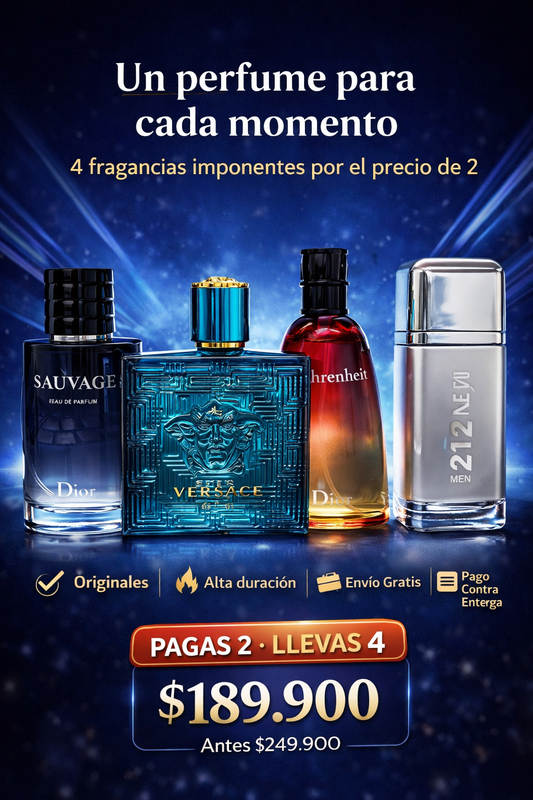 Sauvage, Eros, Farenheit, 212 men